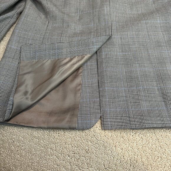 Lauren Ralph Lauren Blazer Sports Coat Wool Gray Glen Plaid 2 Button Preppy 44R - Picture 16 of 16